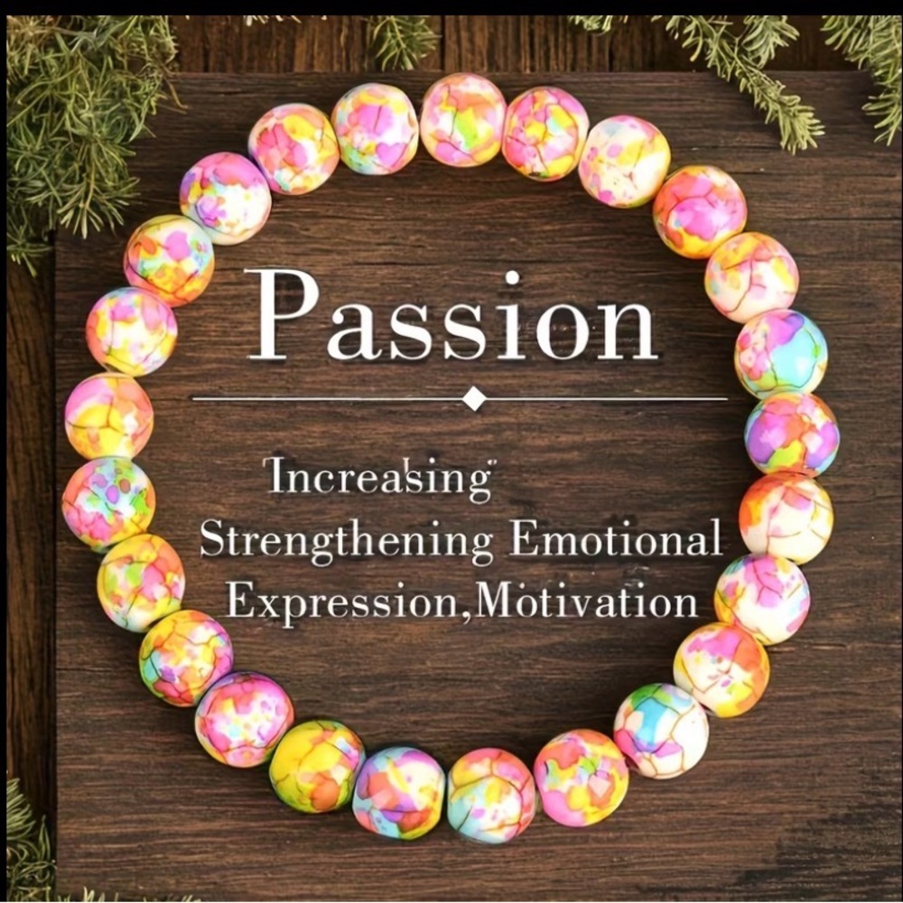 Colorful Beaded PASSION Bracelet